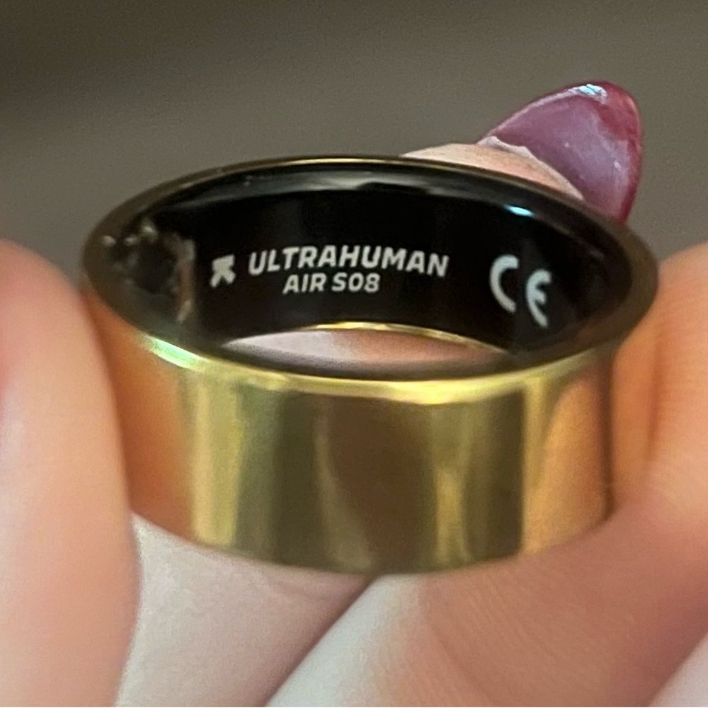 Ultrahuman Smart Ring Gold Size 8